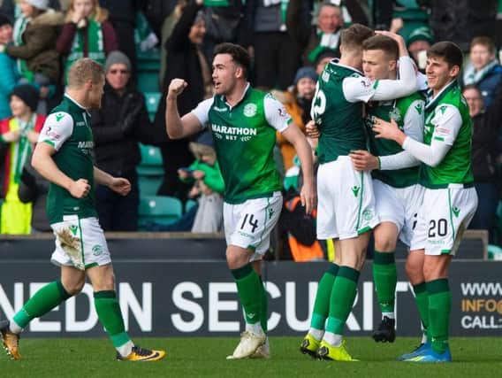 Hibs defeated Celtic 2-0 last season at Easter Road. Picture: SNS