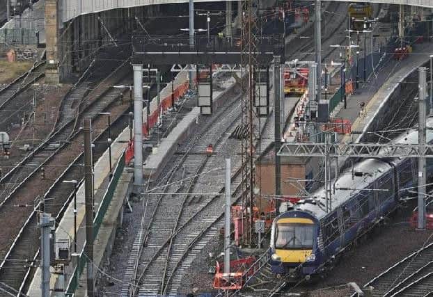 Trains running just a few minutes late into Waverley station can cause widespread disruption. Picture: Neil Hanna