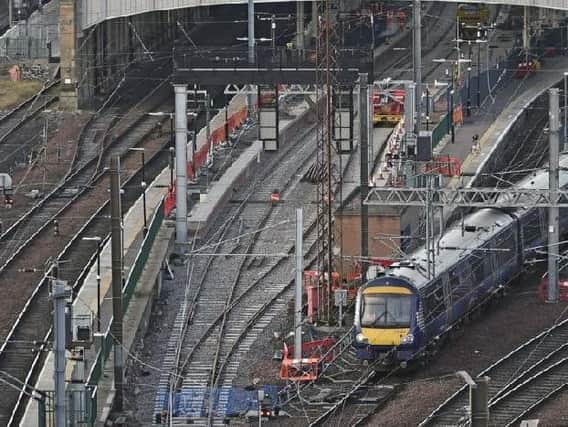 Trains running just a few minutes late into Waverley station can cause widespread disruption. Picture: Neil Hanna
