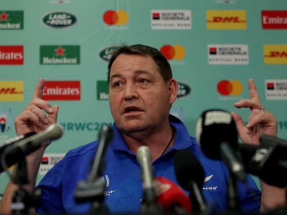 All Blacks coach Steve Hansen says Ireland will be under pressure to deliver a historic win on Saturday. Picture: Getty Images