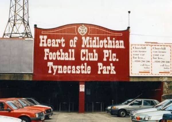 The iconic entrance which once graced the Gorgie Road end at Tynecastle.