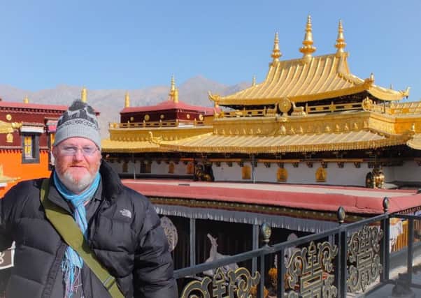 Author Matthew Woodward at Jokhang Temple. Picture: Matthew Woodward.
