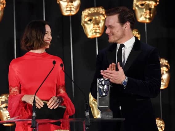 Outlander's Caitriona Balfe and Sam Heughan at the 2019 British Academy Scotland Awards (Photo: BAFTA)