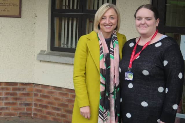 Scots Corner manager Diane Janczyk with Gina Clark, the community development worker with the  Army's Welfare Service.