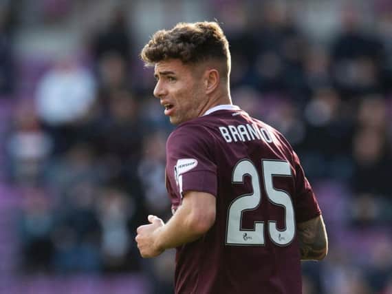 Hearts defender Jamie Brandon has been called into the Scotland U21 squad. Picture: SNS