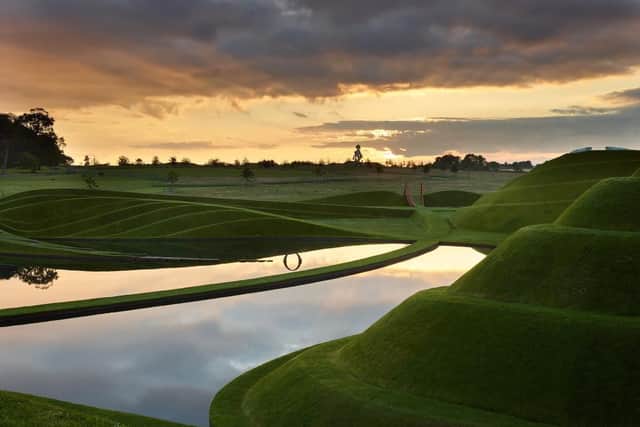 Work by more than 35 artists can be found in the grounds of Jupiter Artland near Edinburgh Airport.