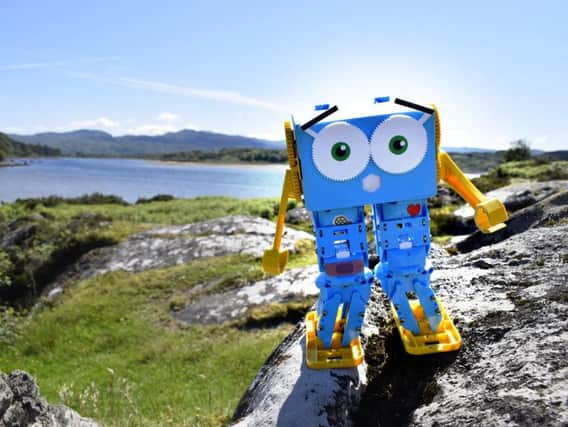 Almost 200 people contributed to the oversubscribed funding round for Marty the robot. Picture: Contributed