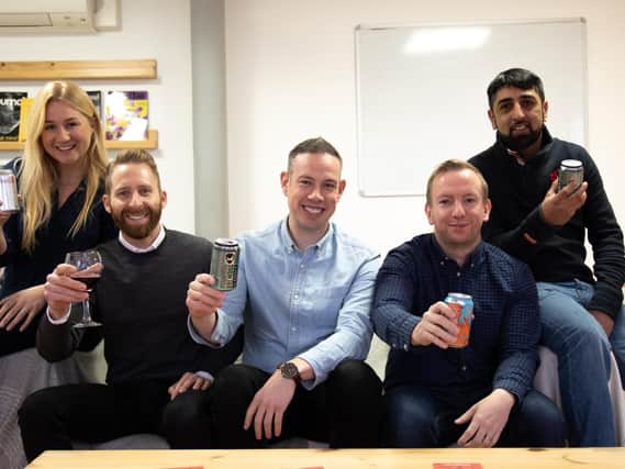 From left: Drinkly's Ailidh Forlan, Glen Stocco, John Robertson, Paul Finlayson and Shabaz Ali. Picture: Contributed