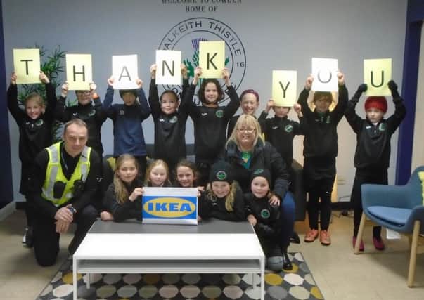 Police Scotland and Dalkeith Thistle Community FC approached IKEA (Loanhead) and applied to their Community champion to support a 'make-over' of the Cowden Pavilion
