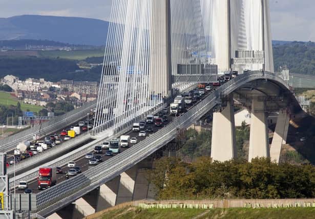 Queensferry Crossing traffic increased by one  million to 27.3m in the year to last October. Picture: Alistair Linford