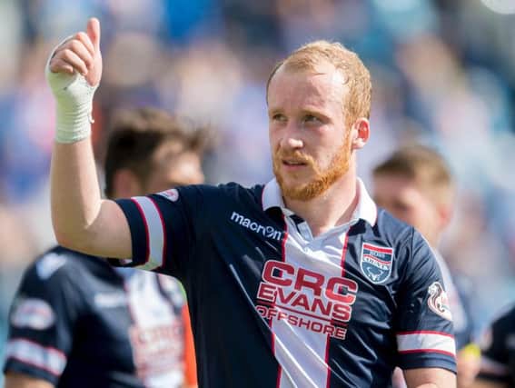 Liam Boyce in action for former club Ross County.