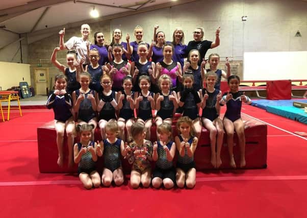 The Meadowbank Gymnastics Club open day at their new gymnastics premises in Mayfield, Dalkeith (part of the Ryze Adventure park complex).