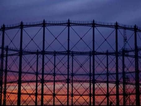 The Granton Gasholder on Edinburgh's waterfront has been out of use for nearly 20 years.