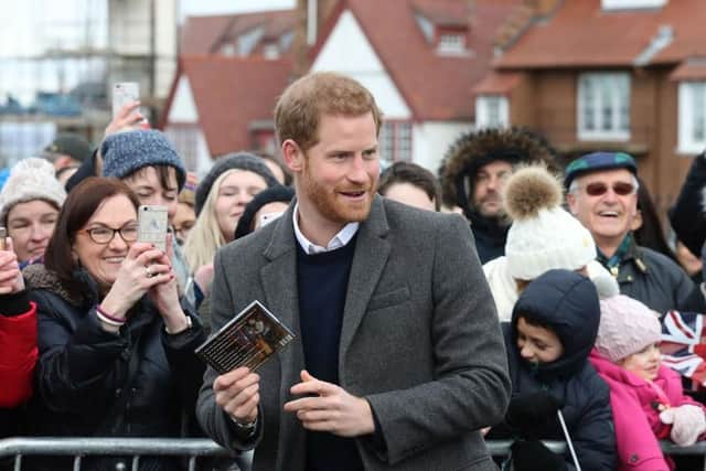 Prince Harry meets well wishers during a walkabout on the esplanade at Edinburgh Castle in 2018 (Photo: Andrew Milligan - WPA Pool/Getty Images)
