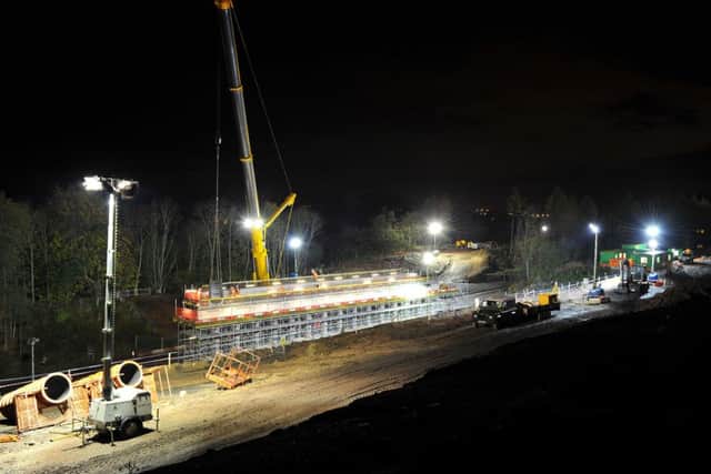 Work has now resumed on the borders rail link. Picture: Comp