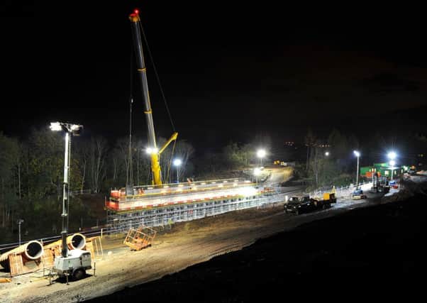 Work has now resumed on the borders rail link. Picture: Comp