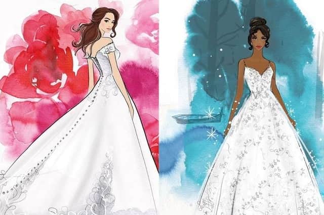 If you’ve ever wished to be a real life Disney princess on your wedding day, then all your dreams could be about to come true (Photo: Allure Bridals/Disney) 